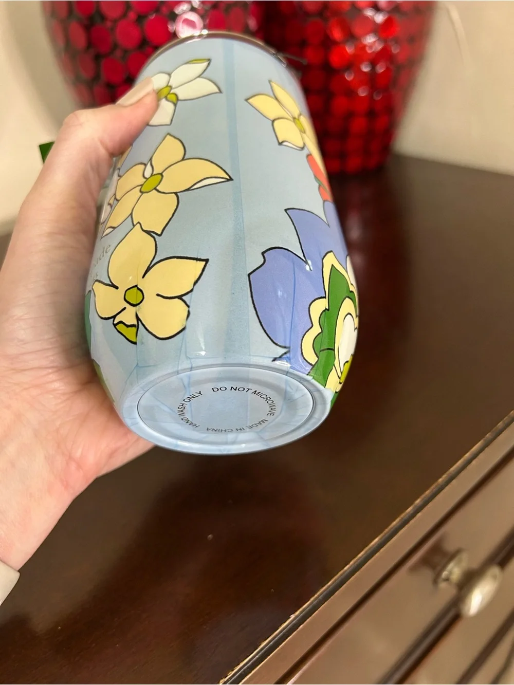 Kate Spade Flower Bed Stainless Steel Wine Tumbler